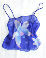 large blue orchid camisole top