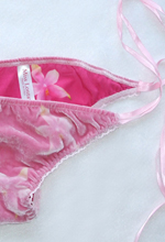 silk velvet ribbon tie knickers