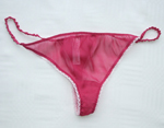 pink silk g-string