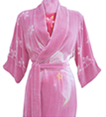 luxury designer silk velvet robes