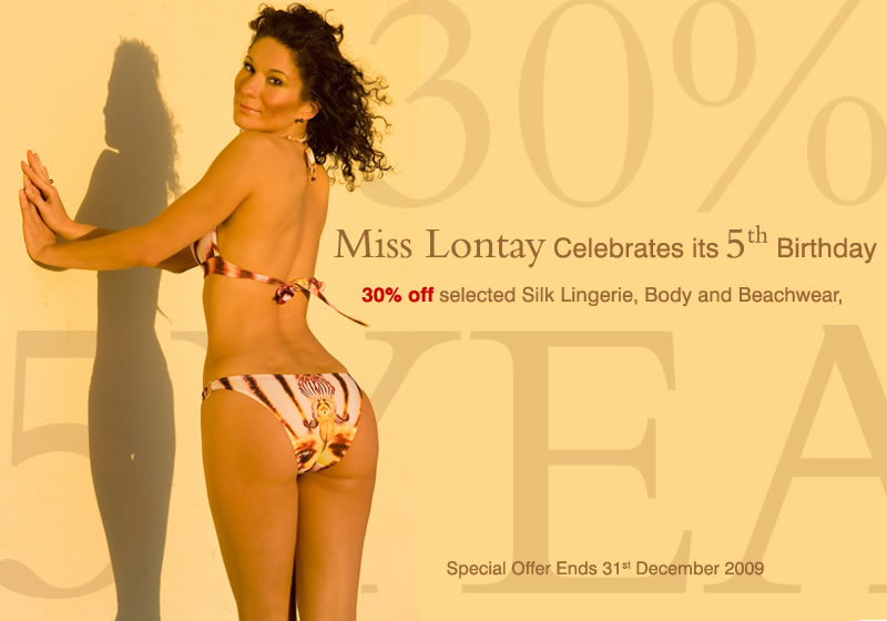 Miss Lontay Celebrates its 5th Birthday, offering all its customers 30% discount on selected items til Christmas